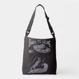Bolsa Ajustável alienígena ufo surfing ilustrando com retorno ao h