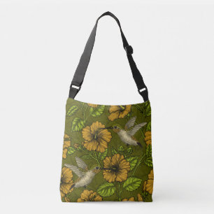 Bolsa Ajustável Amarelo e verde tropicais noturnos