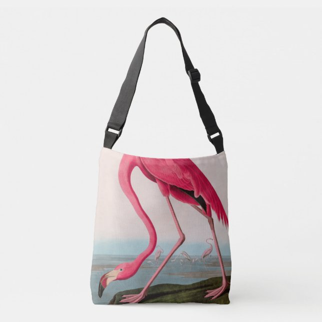 Bolsa Ajustável American Flamingo Birds of America Audubon Impress (Frente)