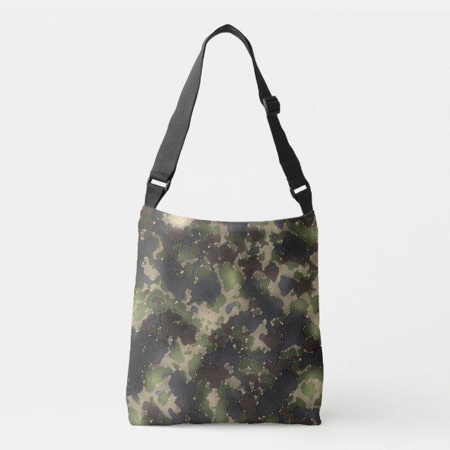 Bolsa Ajustável Amido Verde Escuro Amidificado Camo Mistura Corpo  (Frente)