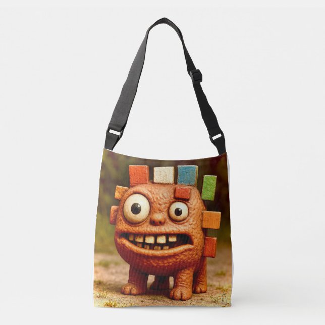 Bolsa Ajustável Amigos Ímpar - Cartaz do Monstro do Bloco Arco-Íri (Frente)