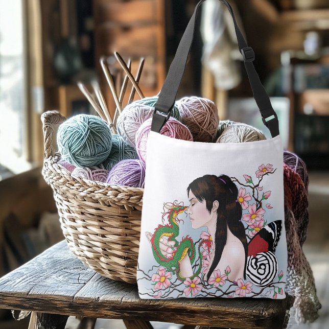 Bolsa Ajustável Amizade Cherry Blossom Fairy Dragon (Criador carregado)