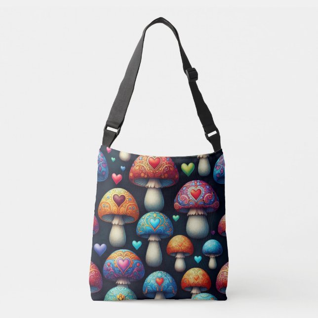 Bolsa Ajustável Amor de Cogumelo (Frente)