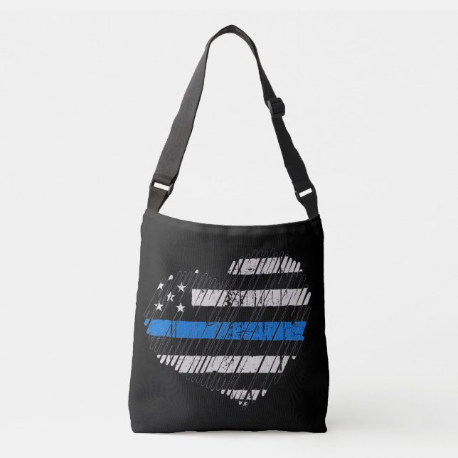 Bolsa Ajustável Amor de Linha Azul (Frente)