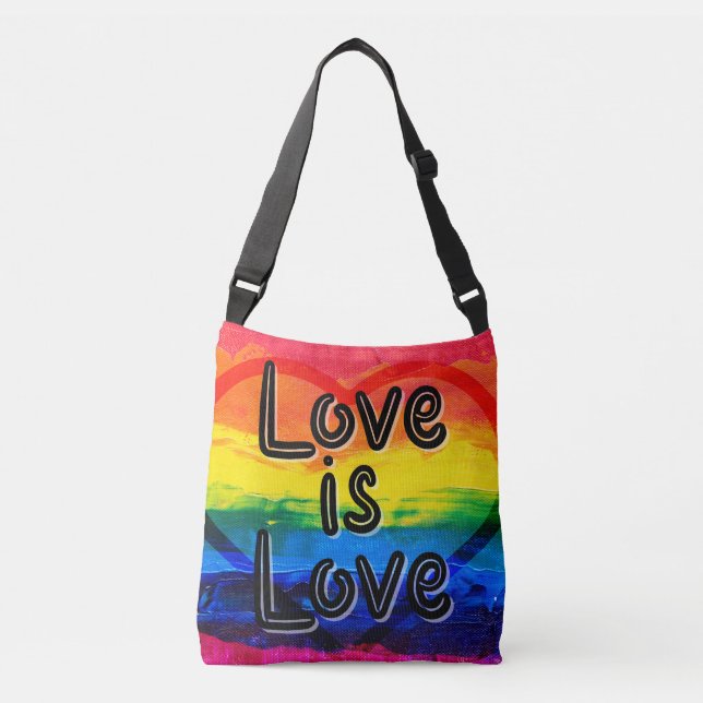 Bolsa Ajustável Amor é Amor - Cheio Cobrir (Frente)