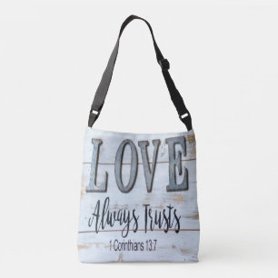 Bolsa Ajustável Amor sempre confia em metal russo