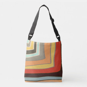 Bolsa Ajustável Ângulos de Bloco de Cor Aleatória Retro