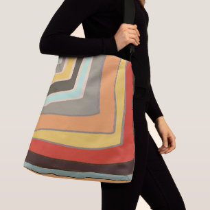 Bolsa Ajustável Ângulos de Bloco de Cor Aleatória Retro