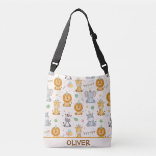 Bolsa Ajustável Animais Fofos da Selva para Festa de Aniversário S