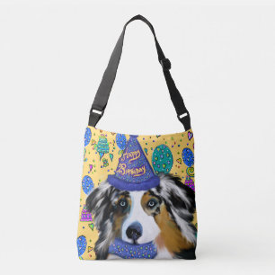BOLSA AJUSTÁVEL ANIVERSÁRIO AUSTRALIAN SHEPHERD