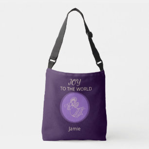 Bolsa Ajustável Anjo Lavanda Radiante de Alegria Primeiro Nome Bri