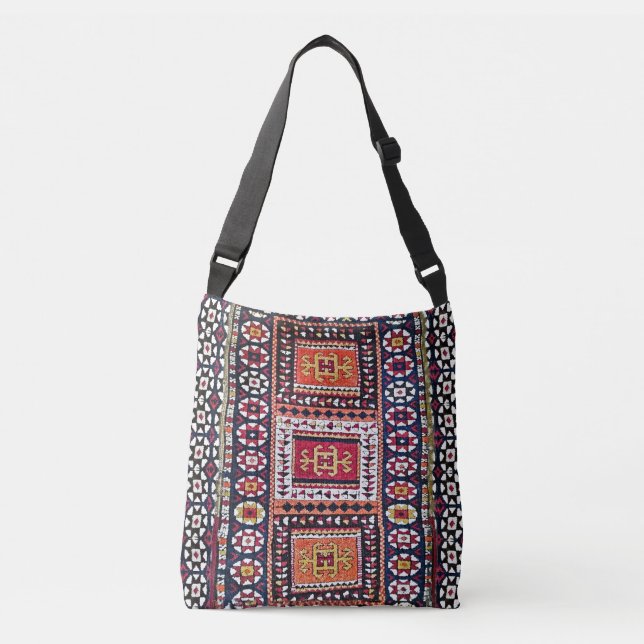 Bolsa Ajustável Antiguidade Tribal Oriental Rug Tot Bag (Frente)
