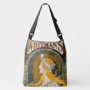 Bolsa Ajustável Anúncio de Alphonse Mucha Vintage Whitman