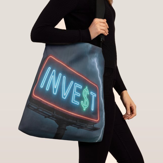 Bolsa Ajustável Anúncio de Neon com Relâmpago (Close Up)