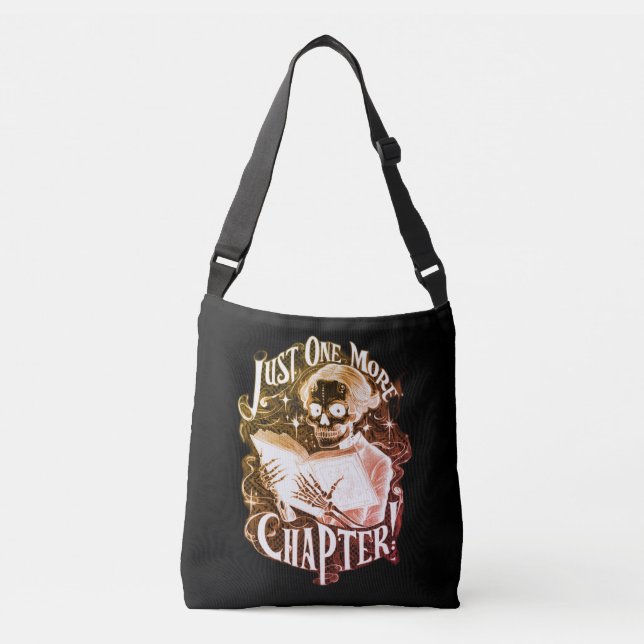 Bolsa Ajustável Apenas Mais Um Capítulo Skeleton Reader Engraçado (Frente)