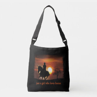 Bolsa Ajustável apenas uma garota que ama cavalos