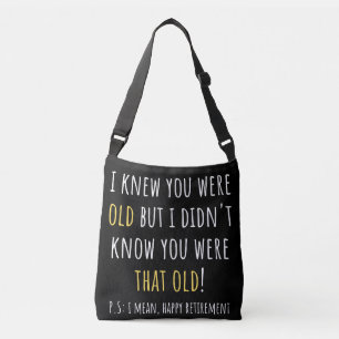 Bolsa Ajustável aposentadoria engraçada, aposentada, professora ap