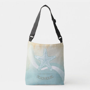 Bolsa Ajustável Aqua náutico ID623 azul da estrela do mar da casa