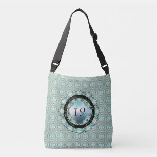 Bolsa Ajustável Aquamarine do 19.º Aniversário de Casamento