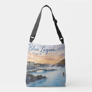 Bolsa Ajustável Aquarela do banho termal Blue Lagoon Islândia