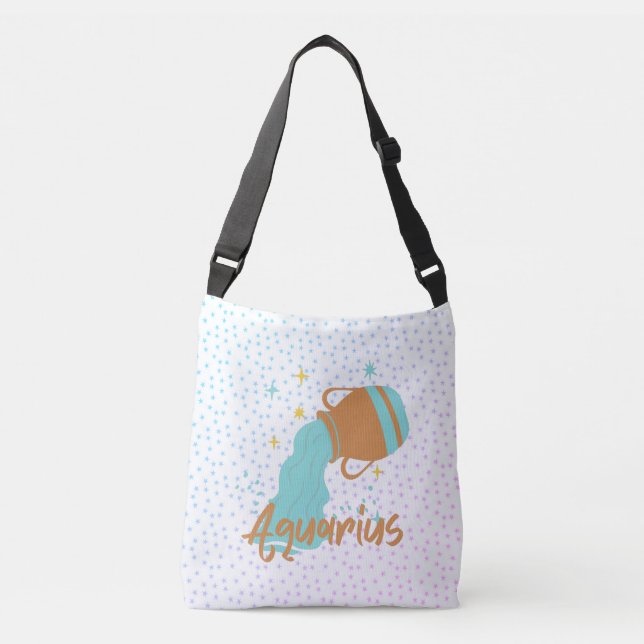 Bolsa Ajustável Aquário Moderno Bearer de Água Zodiac (Frente)