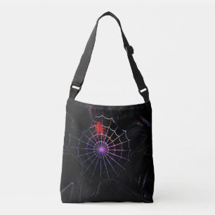 Bolsa Ajustável Aranha Vermelha Em Uma Web Brilhante
