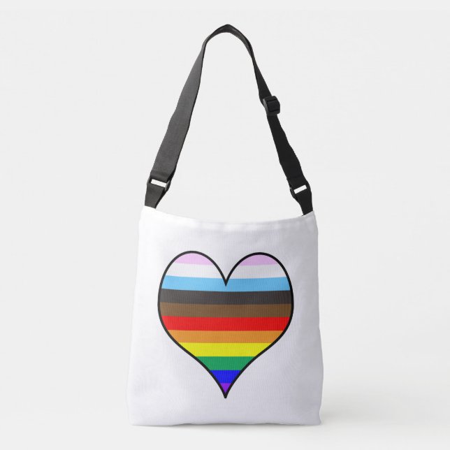 Bolsa Ajustável Arco-Íris Cardíaco Corpo Bag (Frente)