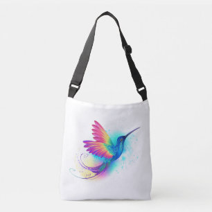 Bolsa Ajustável Arco-Íris Exótico Hummingbird