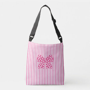 Bolsa Ajustável Arco rosa, pontos, tiras rosa