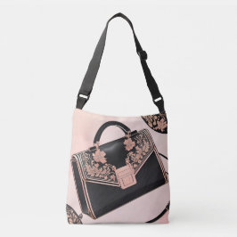 Bolsa Ajustável Arte AI rosada A rosa brilhante