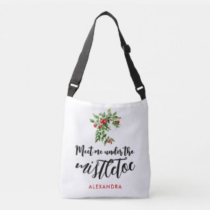 Bolsa Ajustável Arte Caprichosa de Azevinho em Aquarela Vermelha e