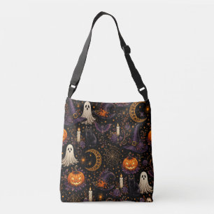 Bolsa Ajustável Arte de Abóbora e Fantasma para Noite de Halloween