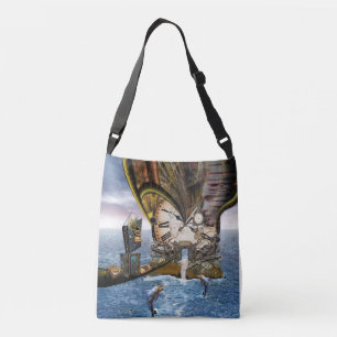 Bolsa Ajustável Arte de dragão Elegante Vintage Steampunk