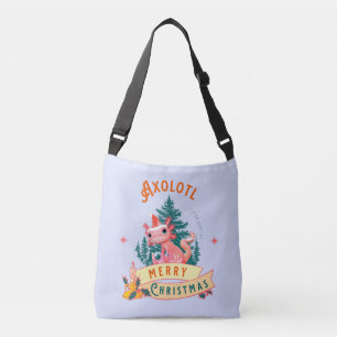 Bolsa Ajustável Arte de Férias de Natal Alegre Axolote Fofo