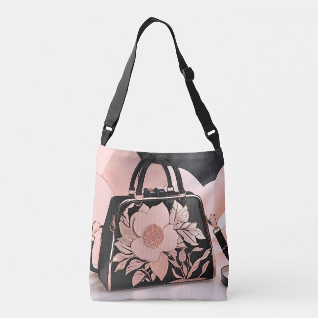 Bolsa Ajustável Arte de IA Creme Corado  (Verso)