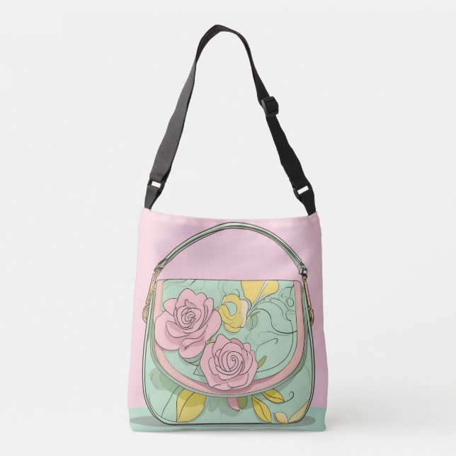 Bolsa Ajustável Arte de IA Rosy Sunshine   (Verso)
