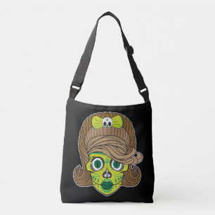 Bolsa Ajustável Arte de Ilustração de Caveira de Açúcar Super Femi
