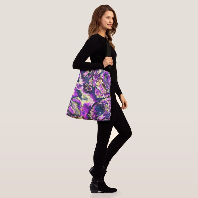 Bolsa Ajustável Arte de Mármore Fractal Boho Hippie Trippy Vibrant (No(a) Modelo)