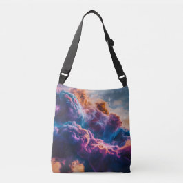 Bolsa Ajustável Arte de Nebulosa Espacial Abstrata - Colorida e Có