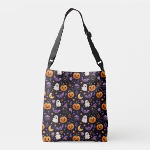 Bolsa Ajustável Arte de padrão de abóbora de Halloween gato fantas