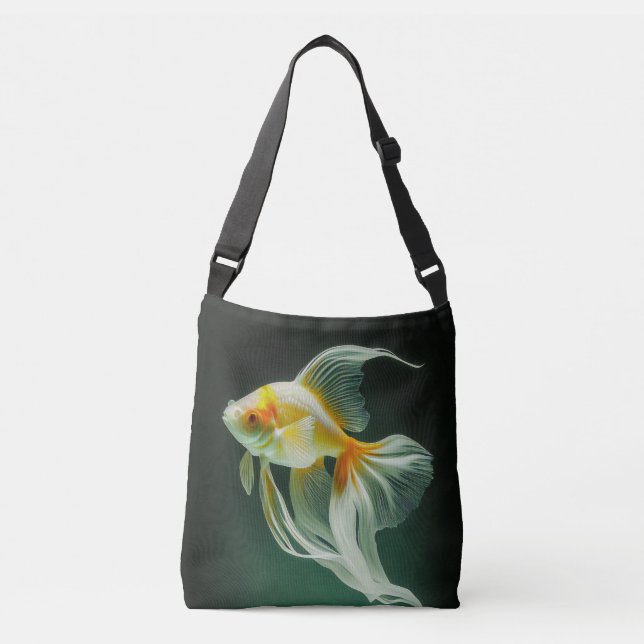 Bolsa Ajustável Arte Digital de Peixe Dourado Simples e Elegante | (Frente)