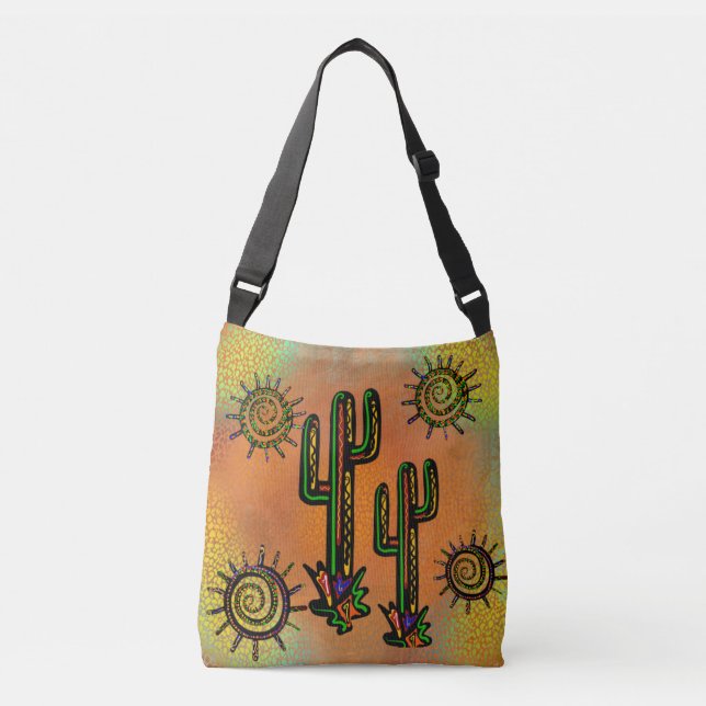 BOLSA AJUSTÁVEL ARTE DO CACTO SUDOESTE      (Frente)