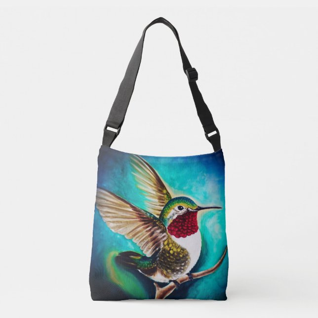 Bolsa Ajustável Arte do colibri (Frente)