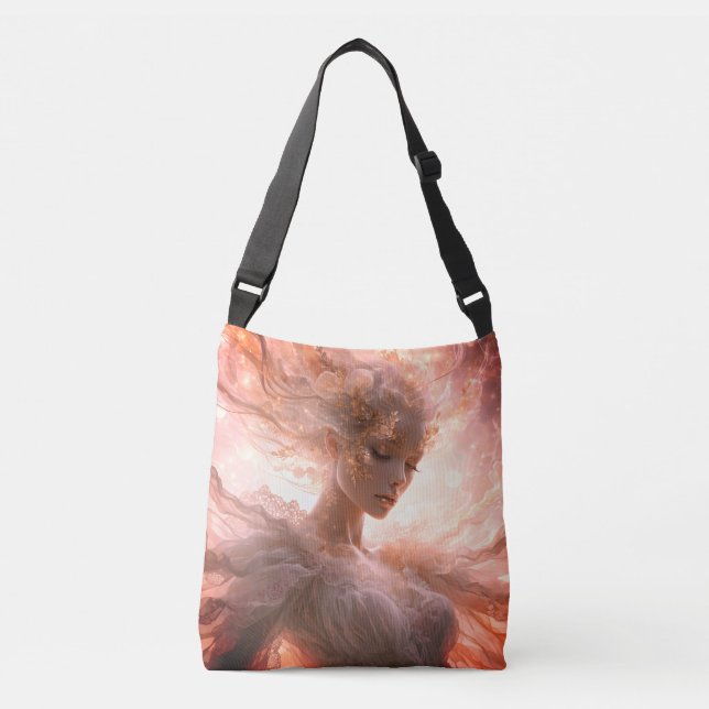 Bolsa Ajustável Arte Feminina Celestial de Luxo (Frente)