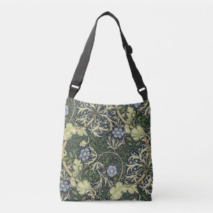 Bolsa Ajustável Arte floral do vintage do teste padrão da alga de