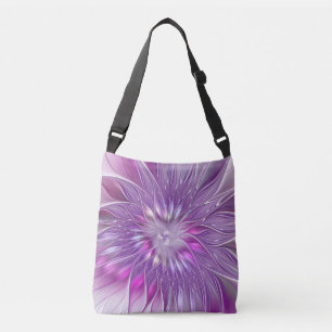 Bolsa Ajustável Arte Fractal Abstrato de Paixão Puro Rosa