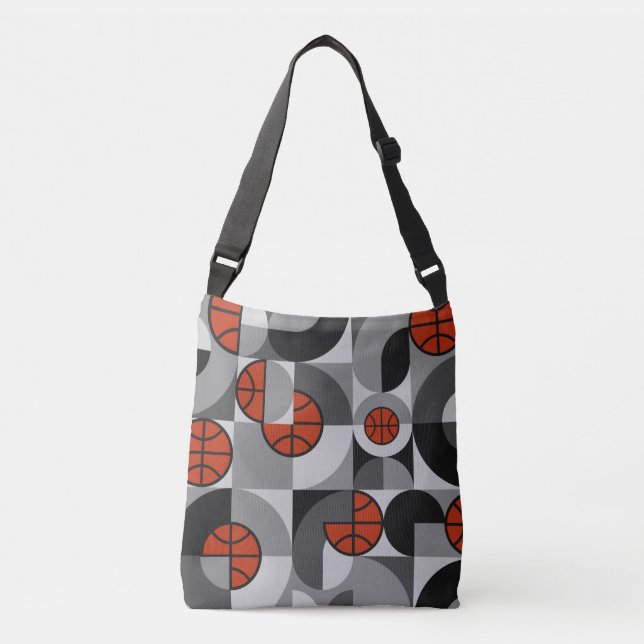 Bolsa Ajustável Arte geométrica Abstrato de basquetebol (Frente)