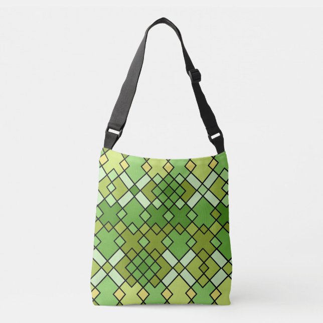 Bolsa Ajustável arte geométrica abstrato moderna (Frente)