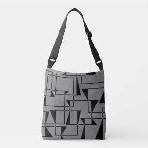 Bolsa Ajustável Arte moderna, urbana, ousada, padrão geométrico le