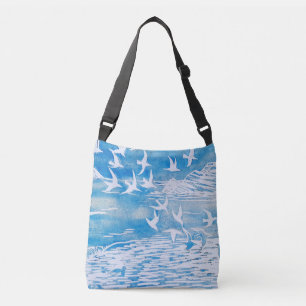 Bolsa Ajustável Arte por Aquarela Azul